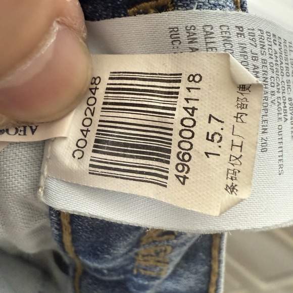 American Eagle Jeans Mens 29/32 (31/31) Blue Original Straight Extreme Flex - Picture 10 of 10